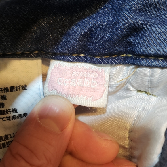 Super Wide Leg Women’s Jeans - Dark Blue Flare. Boxy. Baggy. 90s Y2K Rare Retro - Picture 6 of 8